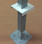 Стойка - кронштейн для установки ПВХ столба на ровную поверхность.